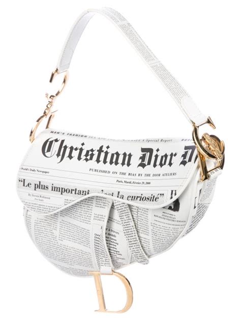 christian dior newspaper bag|new dior bag 2022.